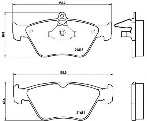 Тормозные колодки BREMBO P 59 019