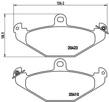 Тормозные колодки BREMBO P 59 026