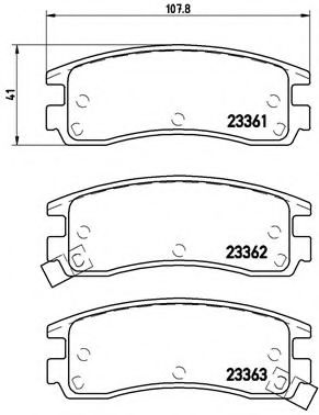 Тормозные колодки BREMBO P 59 027