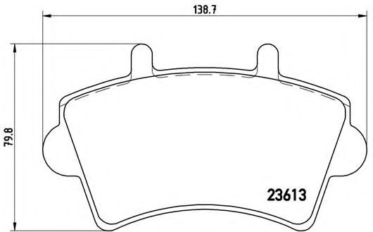 Тормозные колодки BREMBO P 59 039