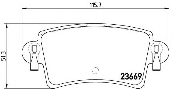 Тормозные колодки BREMBO P 59 040