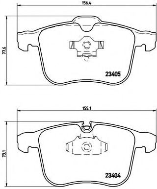 Тормозные колодки BREMBO P 59 046