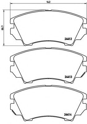 Тормозные колодки BREMBO P 59 055
