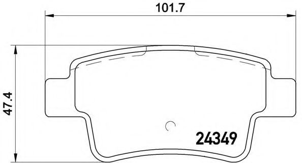 Тормозные колодки BREMBO P 59 057