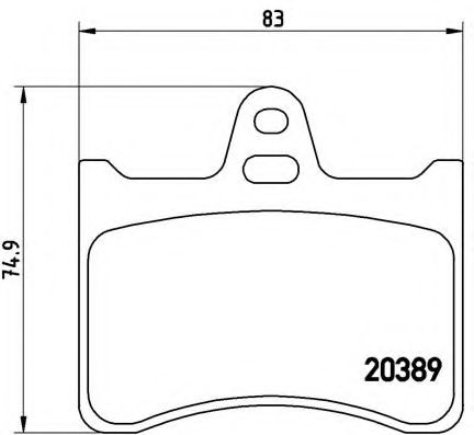 Тормозные колодки BREMBO P 61 019