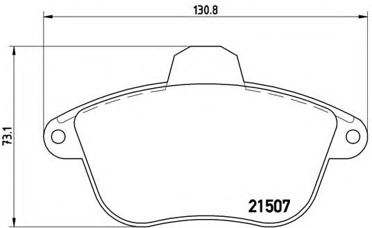 Тормозные колодки BREMBO P 61 048