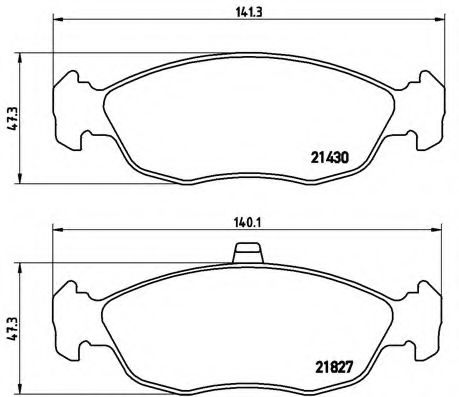 Тормозные колодки BREMBO P 61 051