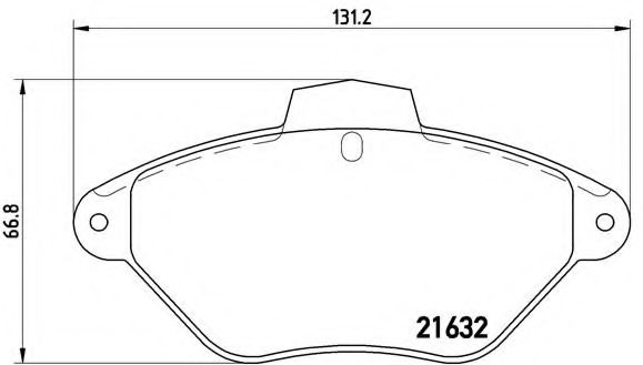 Тормозные колодки BREMBO P 61 053
