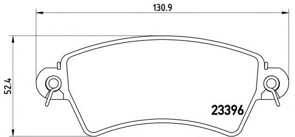 Тормозные колодки BREMBO P 61 065