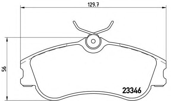 Тормозные колодки BREMBO P 61 069