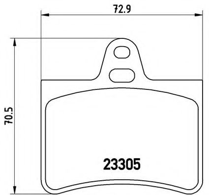 Тормозные колодки BREMBO P 61 073