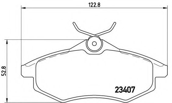 Тормозные колодки BREMBO P 61 074