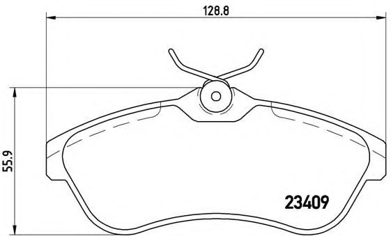 Тормозные колодки BREMBO P 61 075