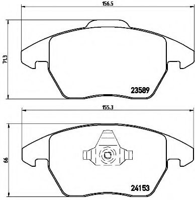 Тормозные колодки BREMBO P 61 076