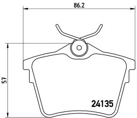 Тормозные колодки BREMBO P 61 079
