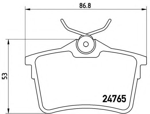 Тормозные колодки BREMBO P 61 084
