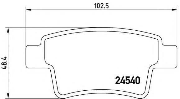 Тормозные колодки BREMBO P 61 085