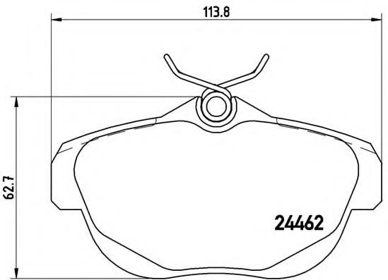 Тормозные колодки BREMBO P 61 087