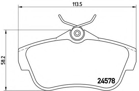 Тормозные колодки BREMBO P 61 095