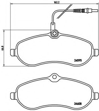 Тормозные колодки BREMBO P 61 096