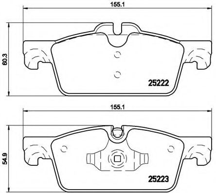 Тормозные колодки BREMBO P 61 112