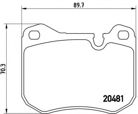 Тормозные колодки BREMBO P 65 002