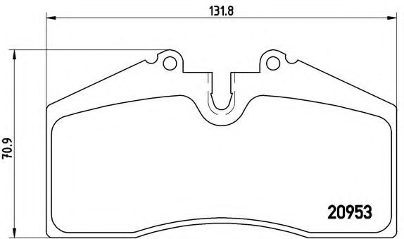 Тормозные колодки BREMBO P 65 005