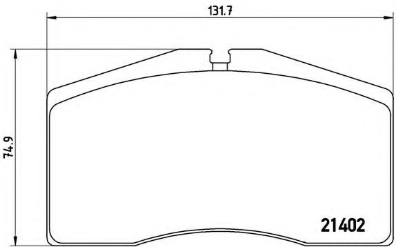 Тормозные колодки BREMBO P 65 006