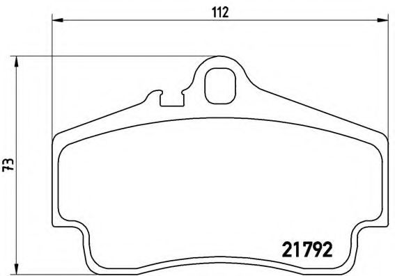 Тормозные колодки BREMBO P 65 008
