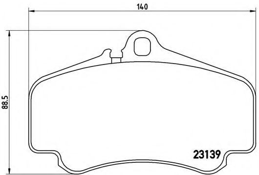 Тормозные колодки BREMBO P 65 011
