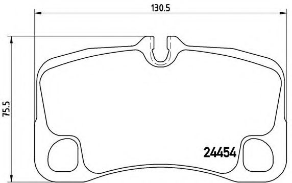 Тормозные колодки BREMBO P 65 013