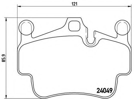 Тормозные колодки BREMBO P 65 014