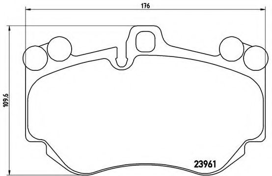 Тормозные колодки BREMBO P 65 016