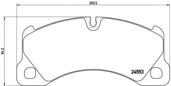 Тормозные колодки BREMBO P 65 017