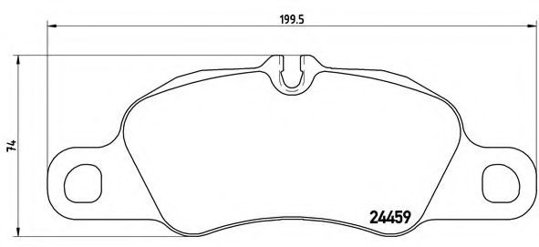 Тормозные колодки BREMBO P 65 018