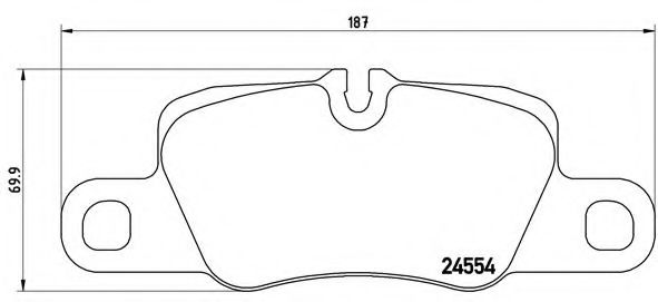 Тормозные колодки BREMBO P 65 020