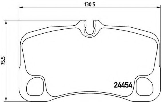 Тормозные колодки BREMBO P 65 022