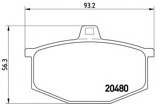 Тормозные колодки BREMBO P 68 005