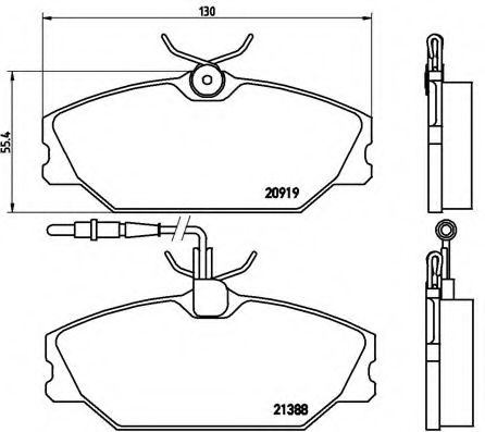 Тормозные колодки BREMBO P 68 014