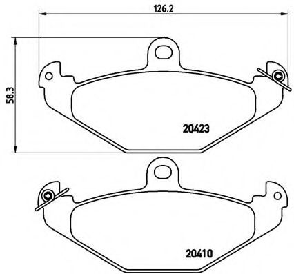 Тормозные колодки BREMBO P 68 017