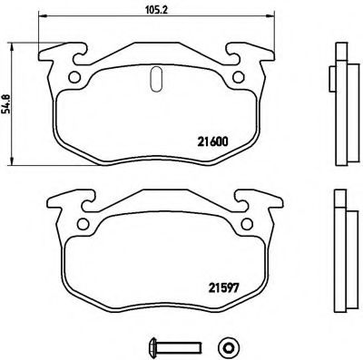 Тормозные колодки BREMBO P 68 018