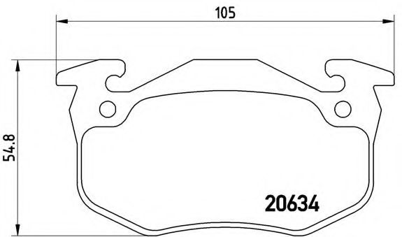 Тормозные колодки BREMBO P 68 020