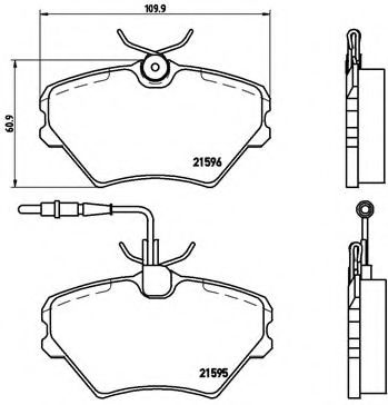 Тормозные колодки BREMBO P 68 022