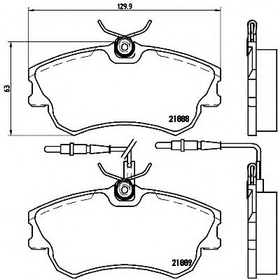 Тормозные колодки BREMBO P 68 023