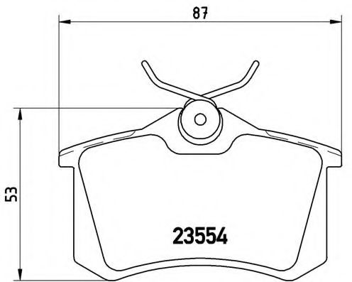 Тормозные колодки BREMBO P 68 024