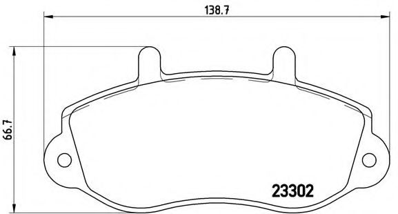 Тормозные колодки BREMBO P 68 025
