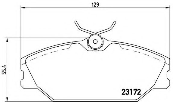 Тормозные колодки BREMBO P 68 027
