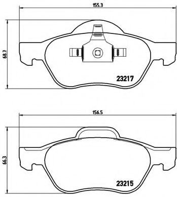 Тормозные колодки BREMBO P 68 029