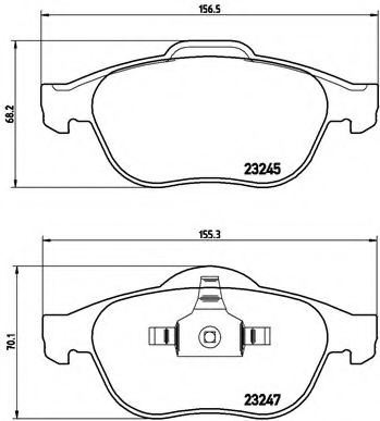 Тормозные колодки BREMBO P 68 030