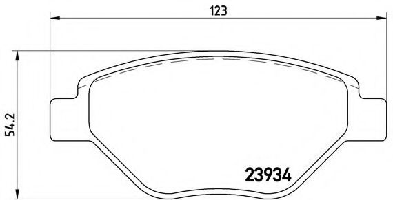 Тормозные колодки BREMBO P 68 031